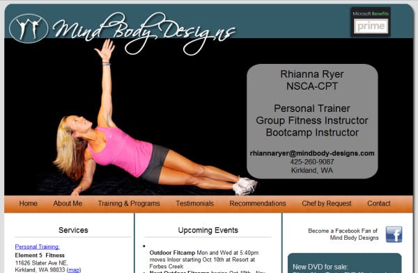 Rhianna Ryer, Personal Fitness Trainer